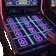 Bonus Poker Maschinen-Symbol mit violetten Kartenzeichen f&uuml;r GambleZen