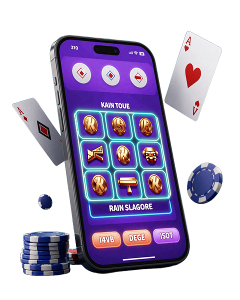 Smartphone mit HTML5-Slot-Spieloberfl&auml;che als Symbol f&uuml;r mobile Casino-Kompatibilit&auml;t bei GambleZen
